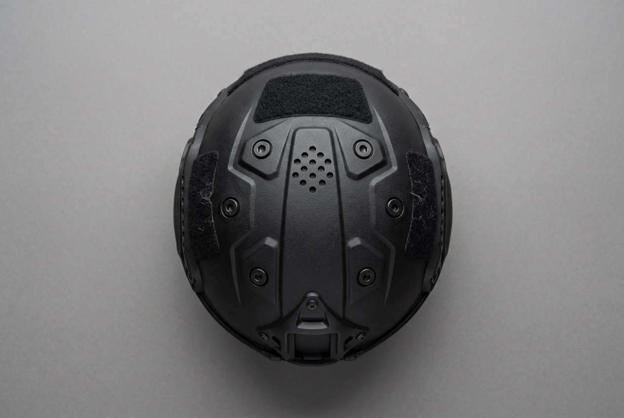 SF kogelwerende helm Zwart front SF kogelwerende helm Zwart front