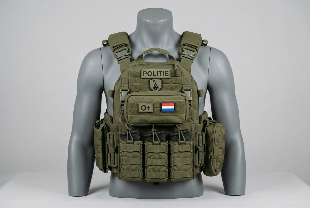Tactisch vest kogelvrij olive - kogelvrijvestkopen.nl