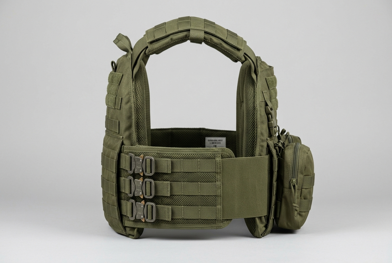 Tactisch vest kogelvrij olive side - kogelvrijvestkopen.nl