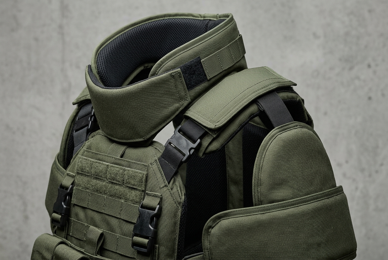 Tactisch vest keel-kruis-kraag-bicep bescherming